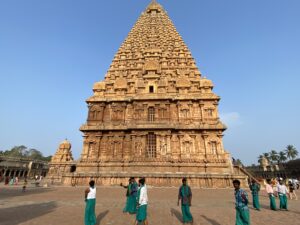 På en udflugt ser vi det 1000 år gamle tempel i Tanjore. Foto Vagn Olsen